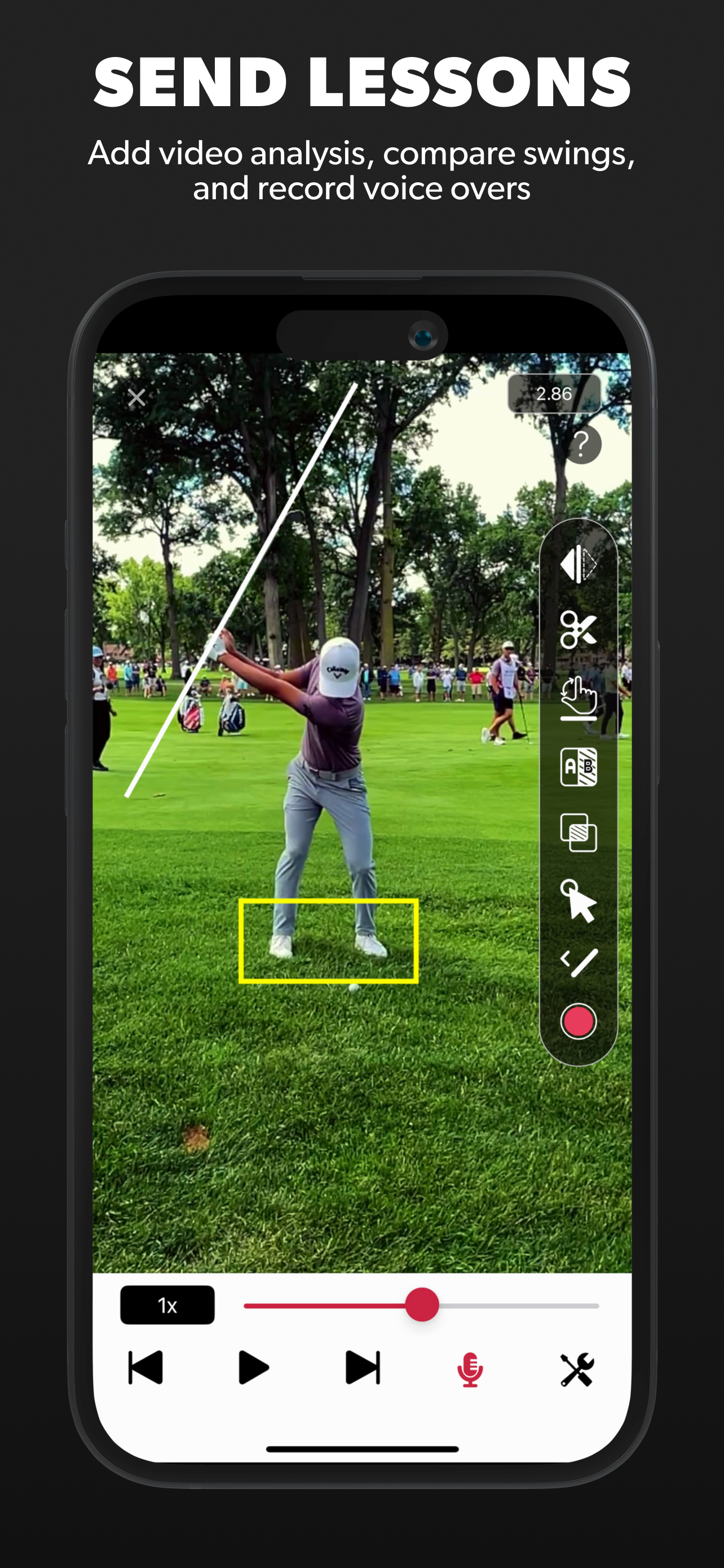 Send lessons with telestration and voice-over